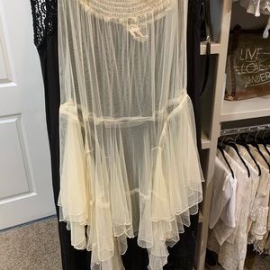 Free people sheer stretch skirt